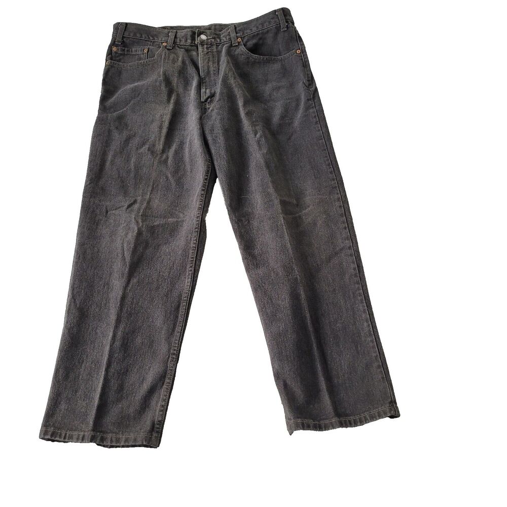 Vintage Levi 550 Jeans Men 40X30 Black Faded Relaxed Fit Baggy Skater Y2K Grunge